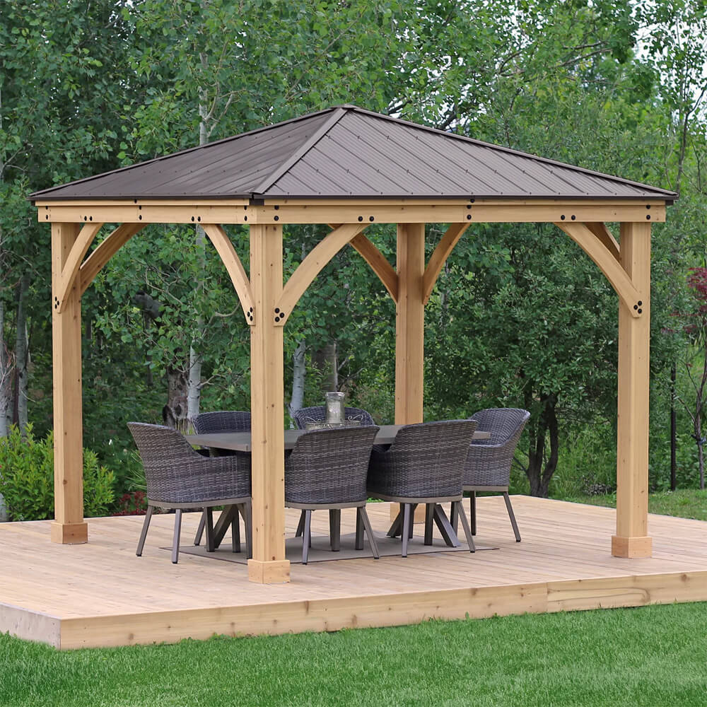 Yardistry Wooden Gazebo 10ft x 10ft (3m x 3m) - SGP Garden Ltd