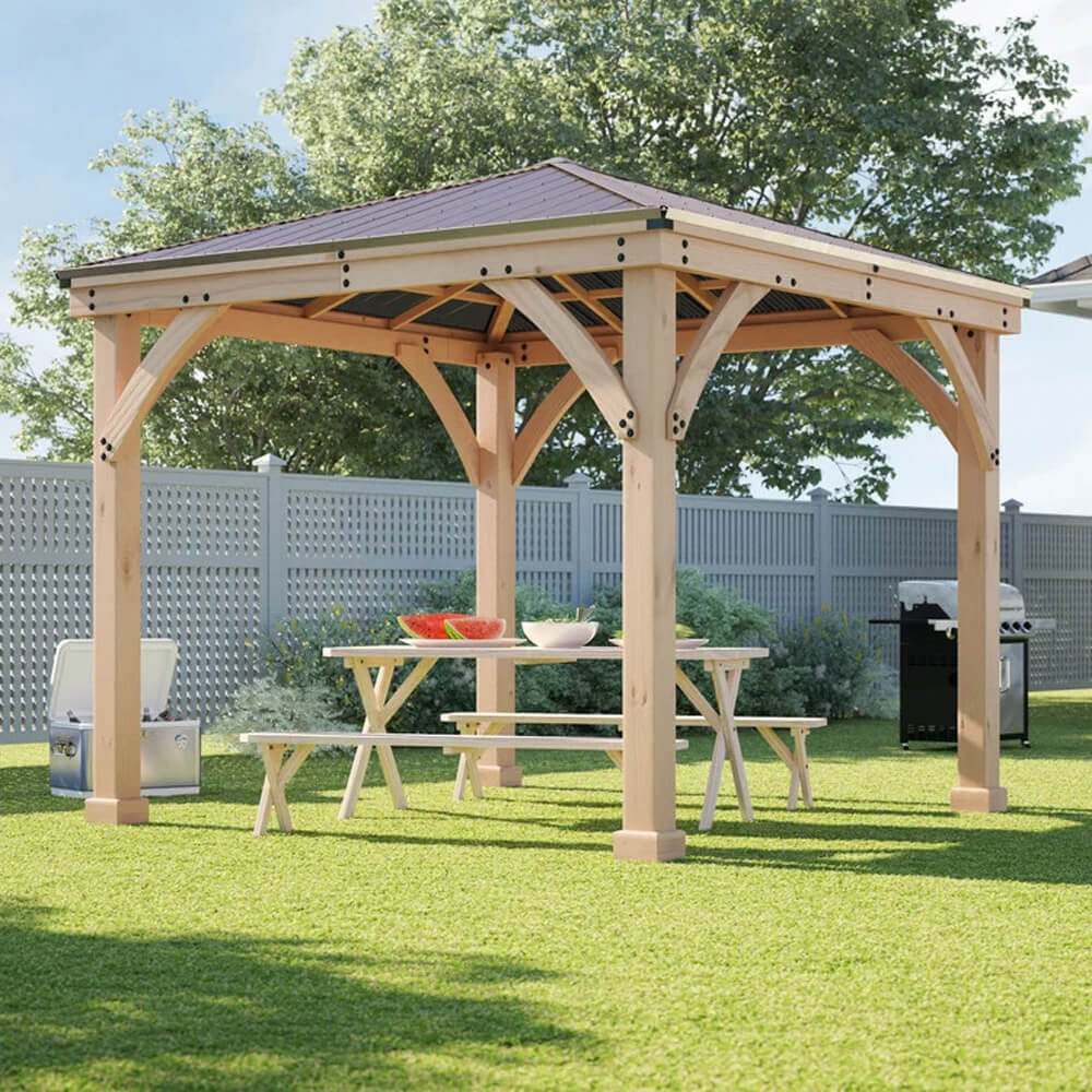 Yardistry Wooden Gazebo 10ft x 10ft (3m x 3m) - SGP Garden Ltd