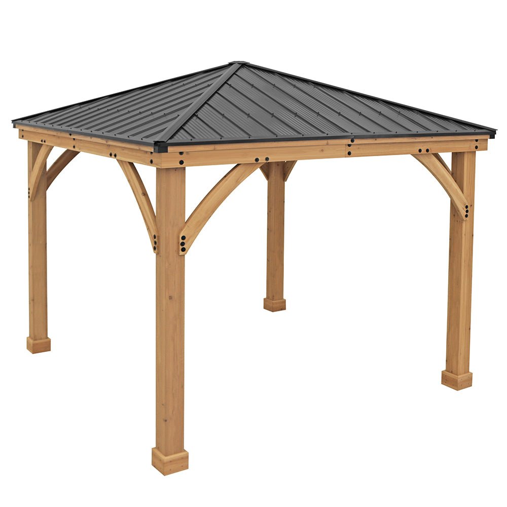 Yardistry Wooden Gazebo 12ft x 12ft (3.7m x 3.7m) - SGP Garden Ltd