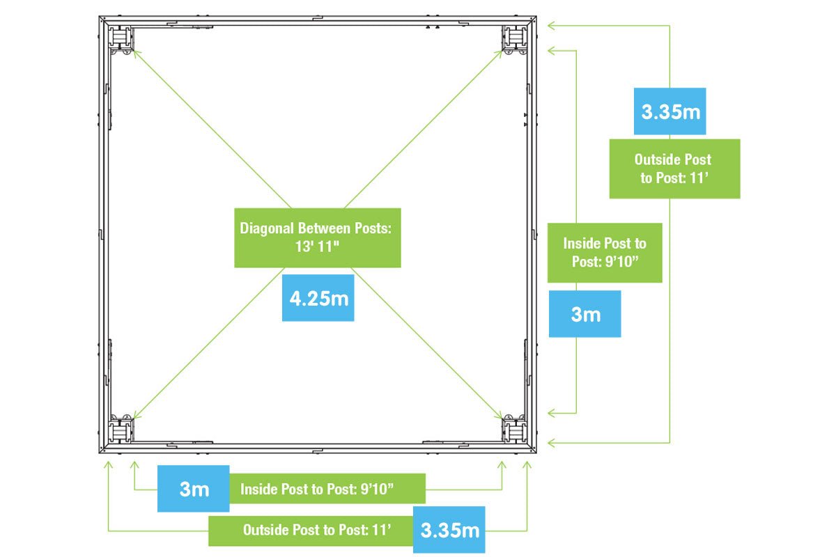 Yardistry Wooden Gazebo 12ft x 12ft (3.7m x 3.7m) - SGP Garden Ltd