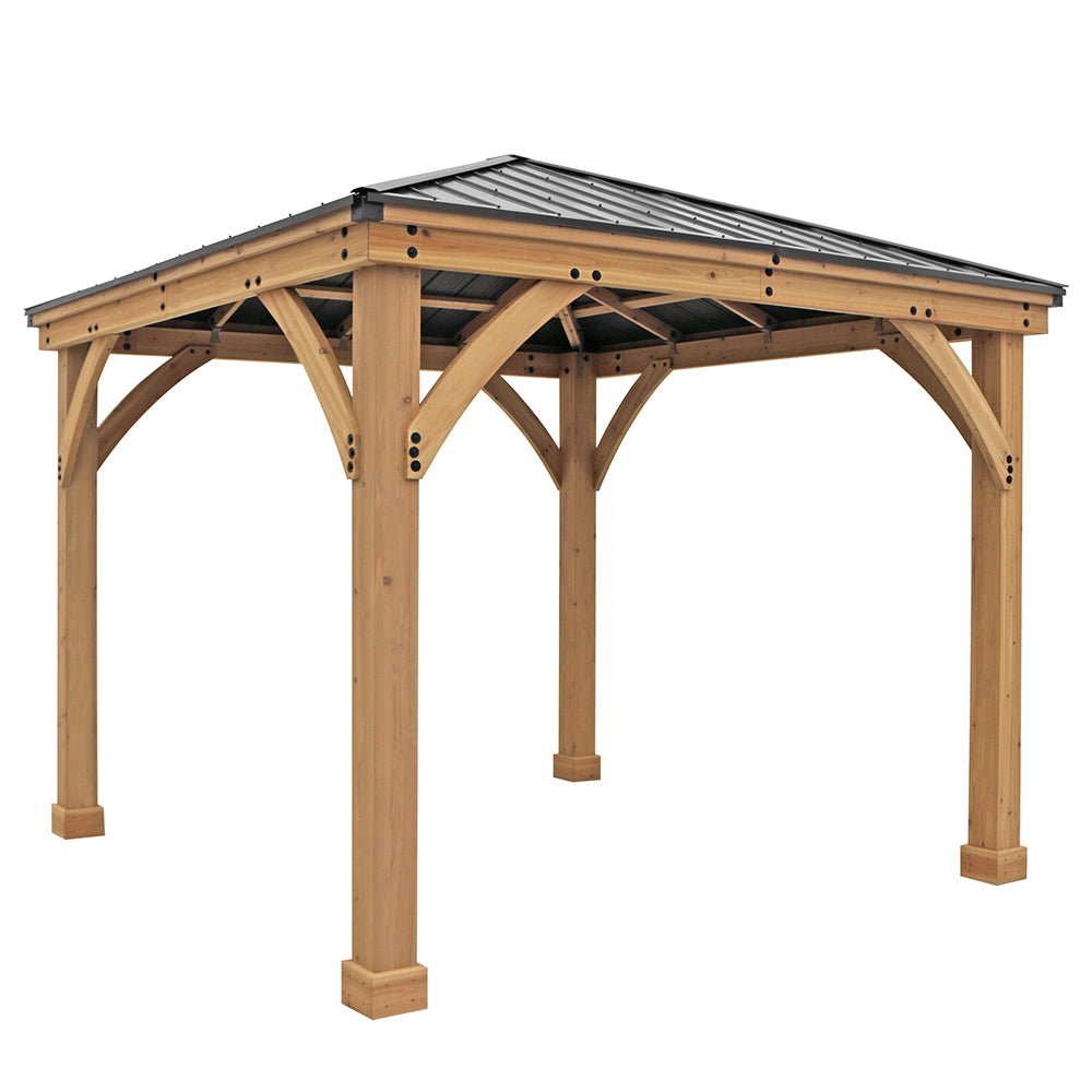 Yardistry Wooden Gazebo 12ft x 12ft (3.7m x 3.7m) - SGP Garden Ltd