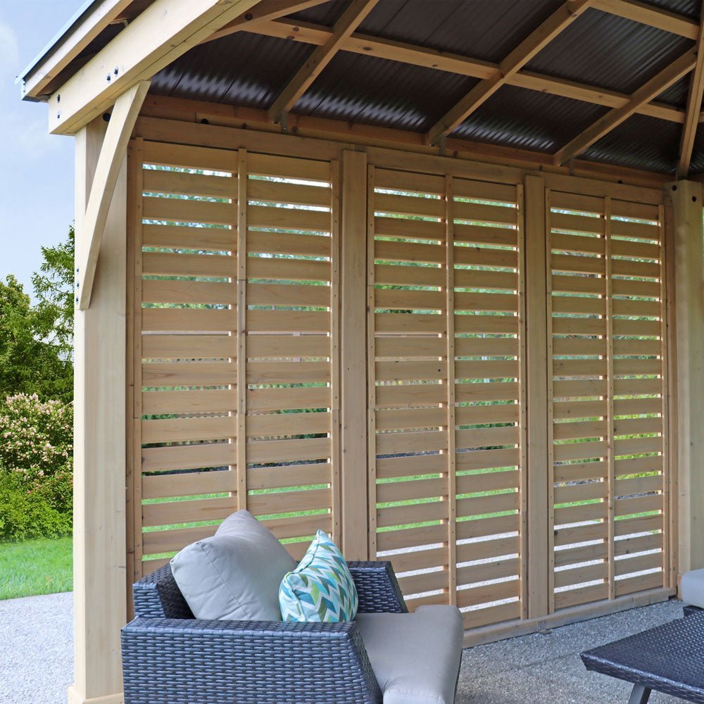 Yardistry Wooden Gazebo 12ft x 12ft (3.7m x 3.7m) with Triple Wall - SGP Garden Ltd