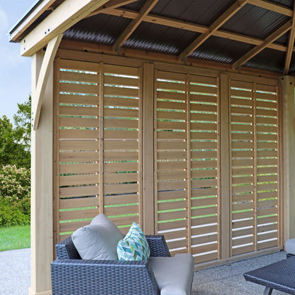 Yardistry Wooden Gazebo 12ft x 12ft (3.7m x 3.7m) with Triple Wall - SGP Garden Ltd