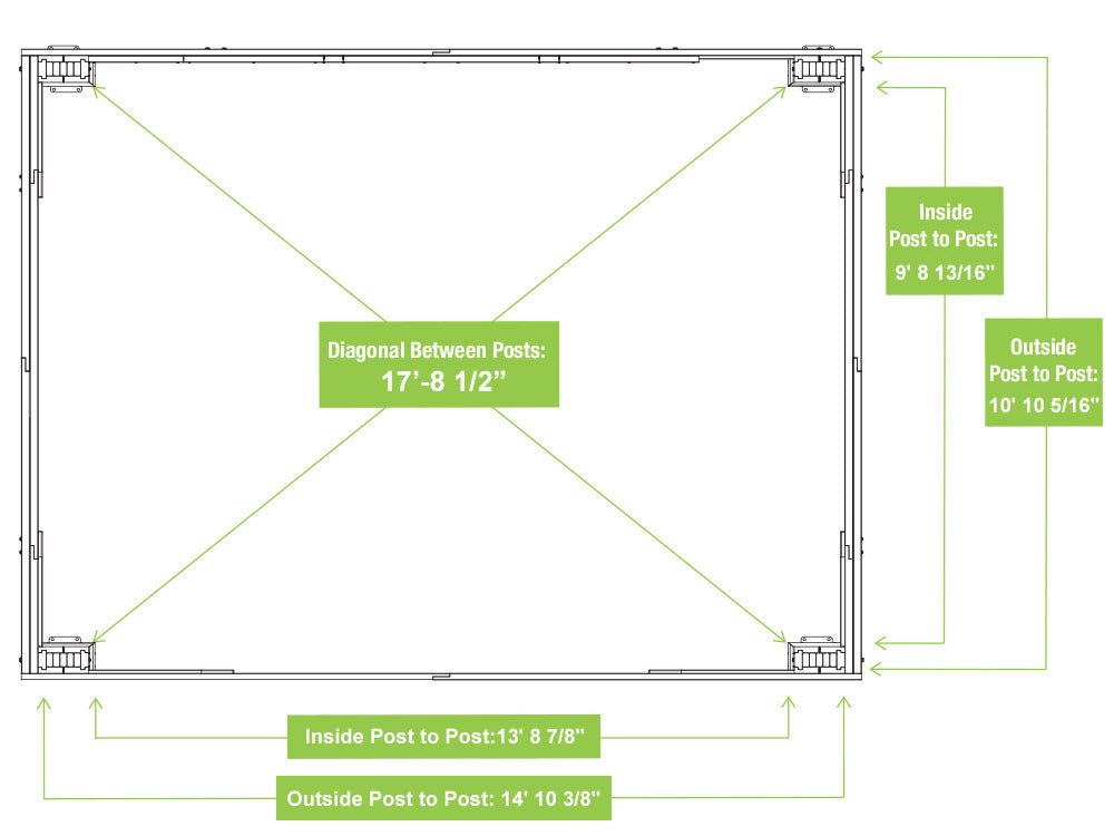 Yardistry Wooden Gazebo 12ft x 16ft (3.7m x 4.9m) - SGP Garden Ltd