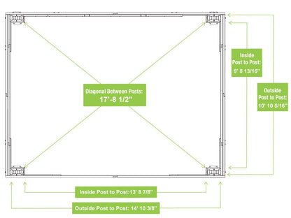 Yardistry Wooden Gazebo 12ft x 16ft (3.7m x 4.9m) - SGP Garden Ltd