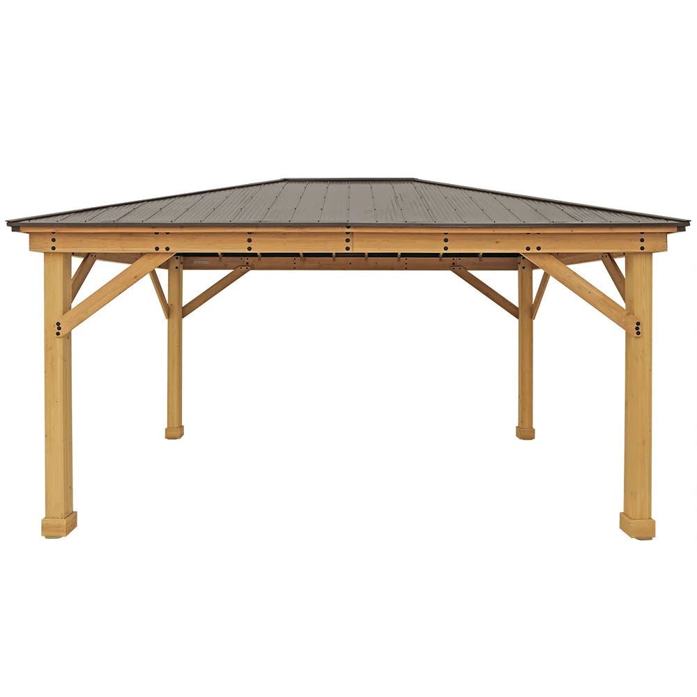 Yardistry Wooden Gazebo 12ft x 16ft (3.7m x 4.9m) - SGP Garden Ltd