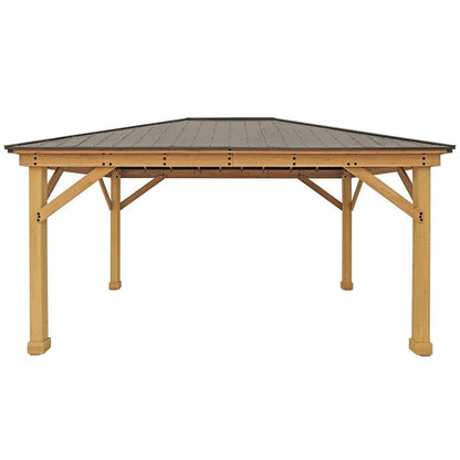 Yardistry Wooden Gazebo 12ft x 16ft (3.7m x 4.9m) - SGP Garden Ltd