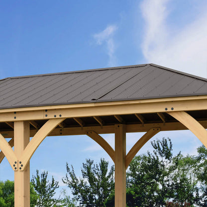 Yardistry Wooden Gazebo 12ft x 20ft (3.7 x 6.2m) - SGP Garden Ltd