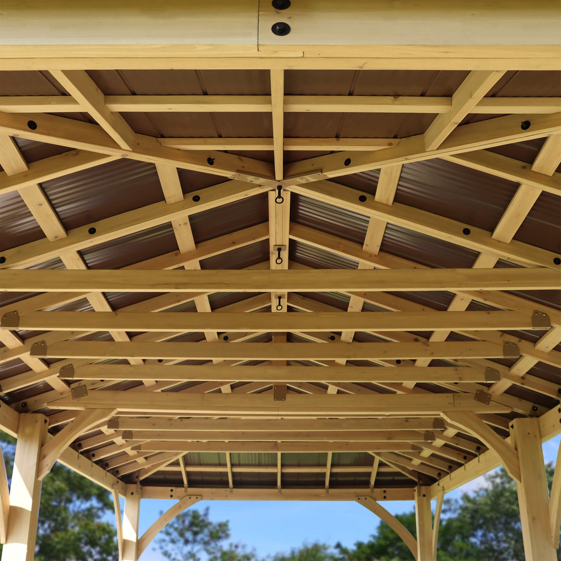 Yardistry Wooden Gazebo 12ft x 24ft (3.7m x 7.4m) - SGP Garden Ltd