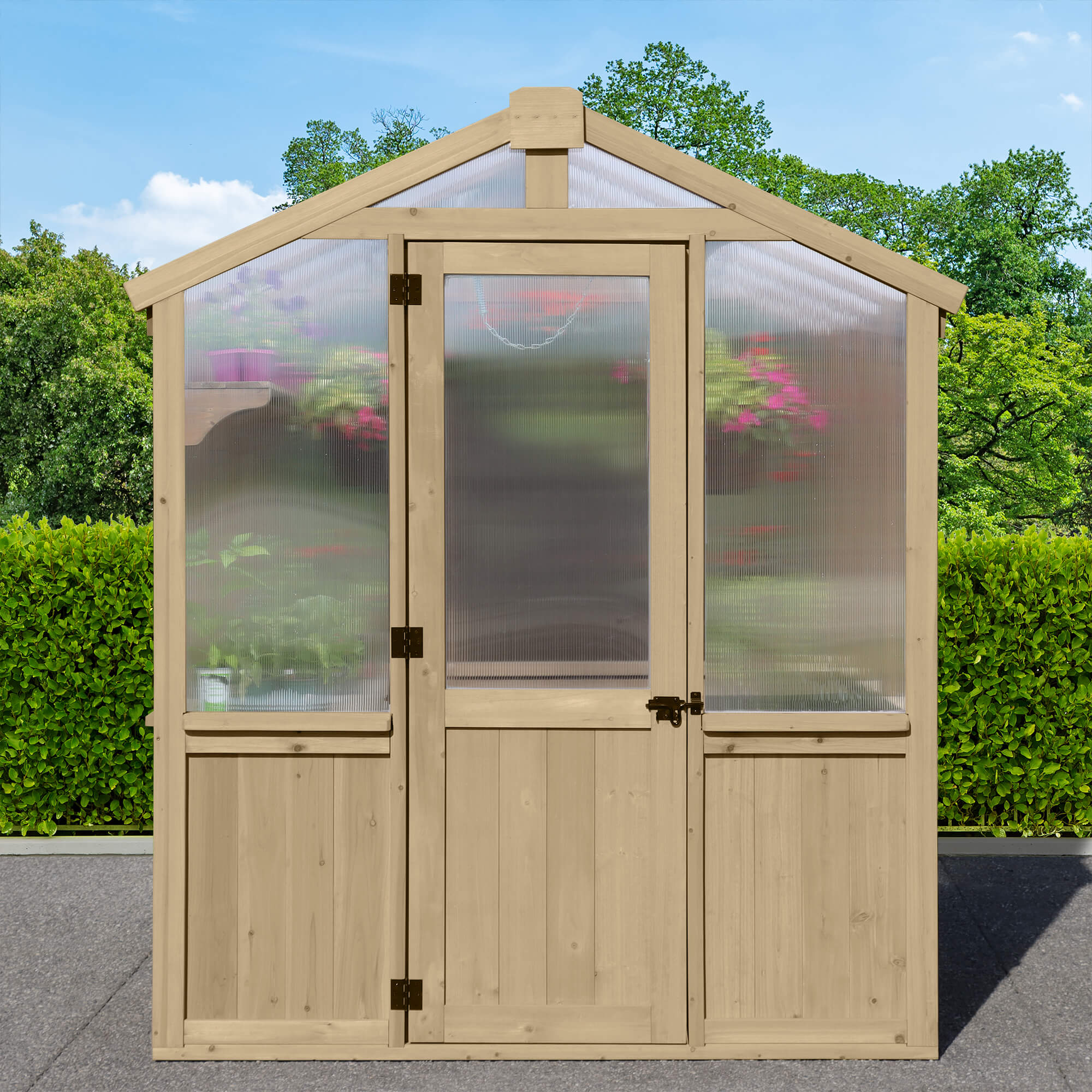 Yardistry Wooden Greenhouse 6.7ft x 6ft (2.3m x 2m) - SGP Garden Ltd