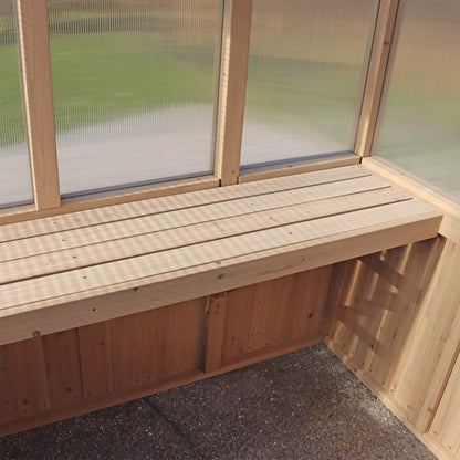 Yardistry Wooden Greenhouse 6.7ft x 6ft (2.3m x 2m) - SGP Garden Ltd