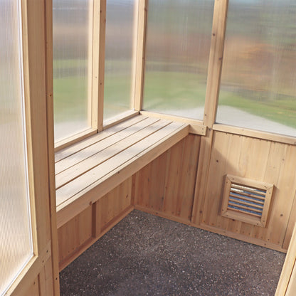 Yardistry Wooden Greenhouse 6.7ft x 6ft (2.3m x 2m) - SGP Garden Ltd