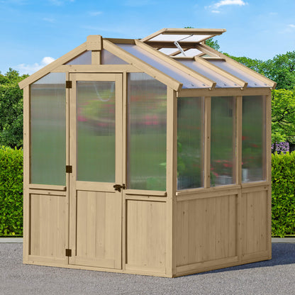 Yardistry Wooden Greenhouse 6.7ft x 6ft (2.3m x 2m) - SGP Garden Ltd