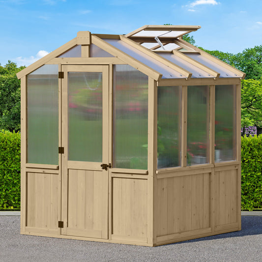 Yardistry Wooden Greenhouse 6.7ft x 6ft (2.3m x 2m) - SGP Garden Ltd