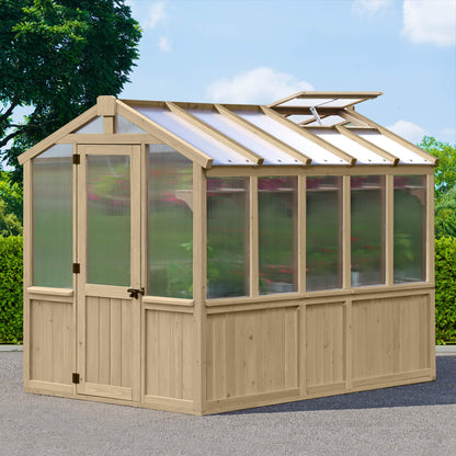 Yardistry Wooden Greenhouse 6.7ft x 9.7ft (2.04m x 2.9m) - SGP Garden Ltd