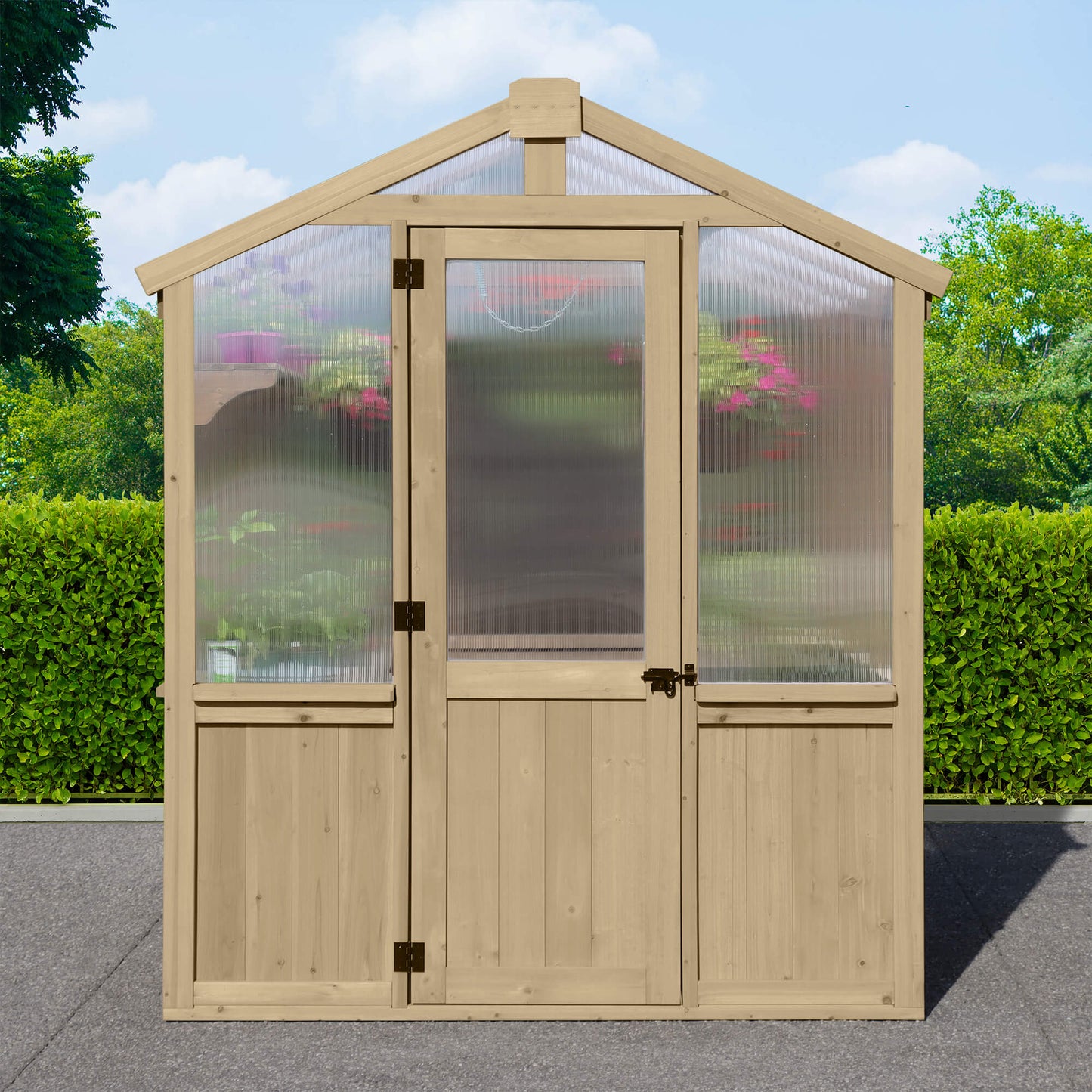 Yardistry Wooden Greenhouse 6.7ft x 9.7ft (2.04m x 2.9m) - SGP Garden Ltd