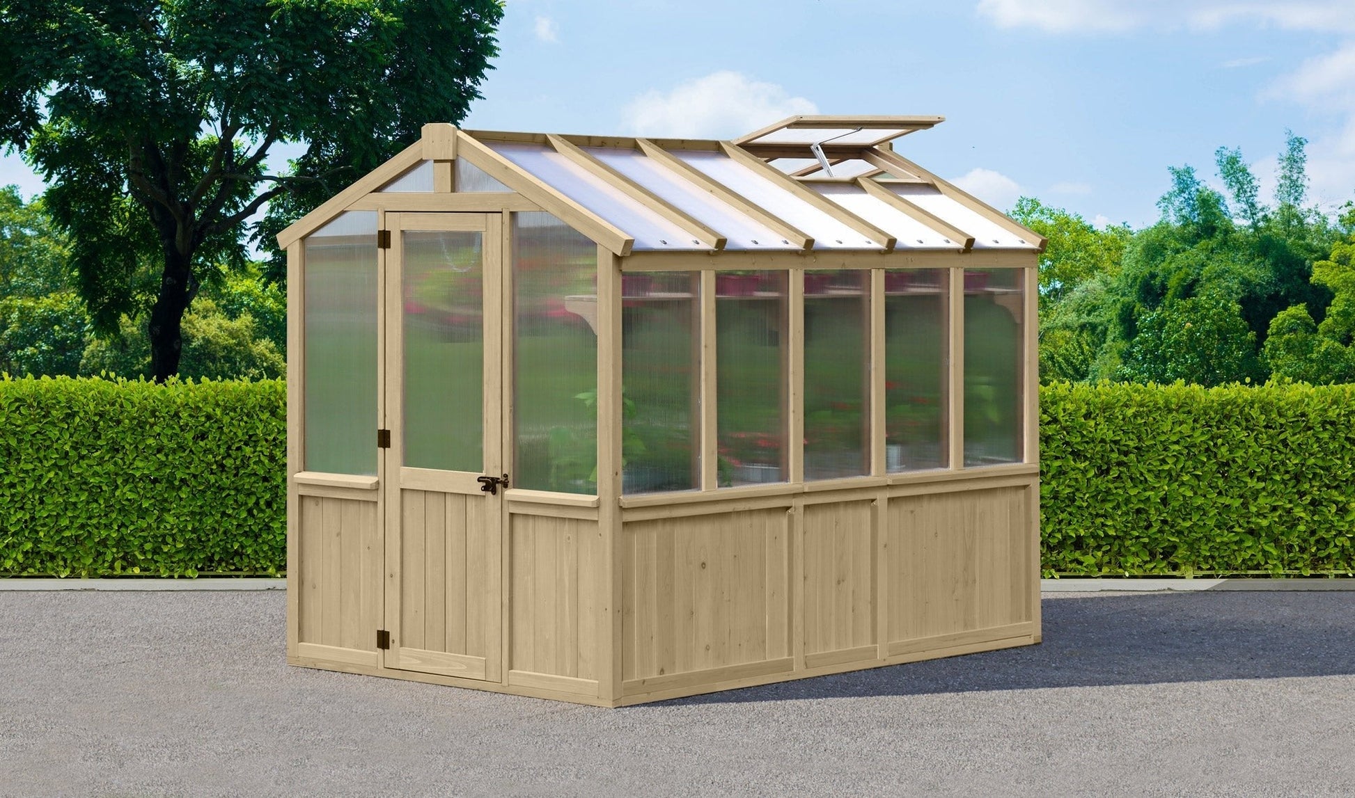 Yardistry Wooden Greenhouse 6.7ft x 9.7ft (2.04m x 2.9m) - SGP Garden Ltd