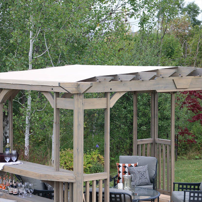 Yardistry Wooden Pergola 10ft x 14ft (3m x 4.2m) - SGP Garden Ltd