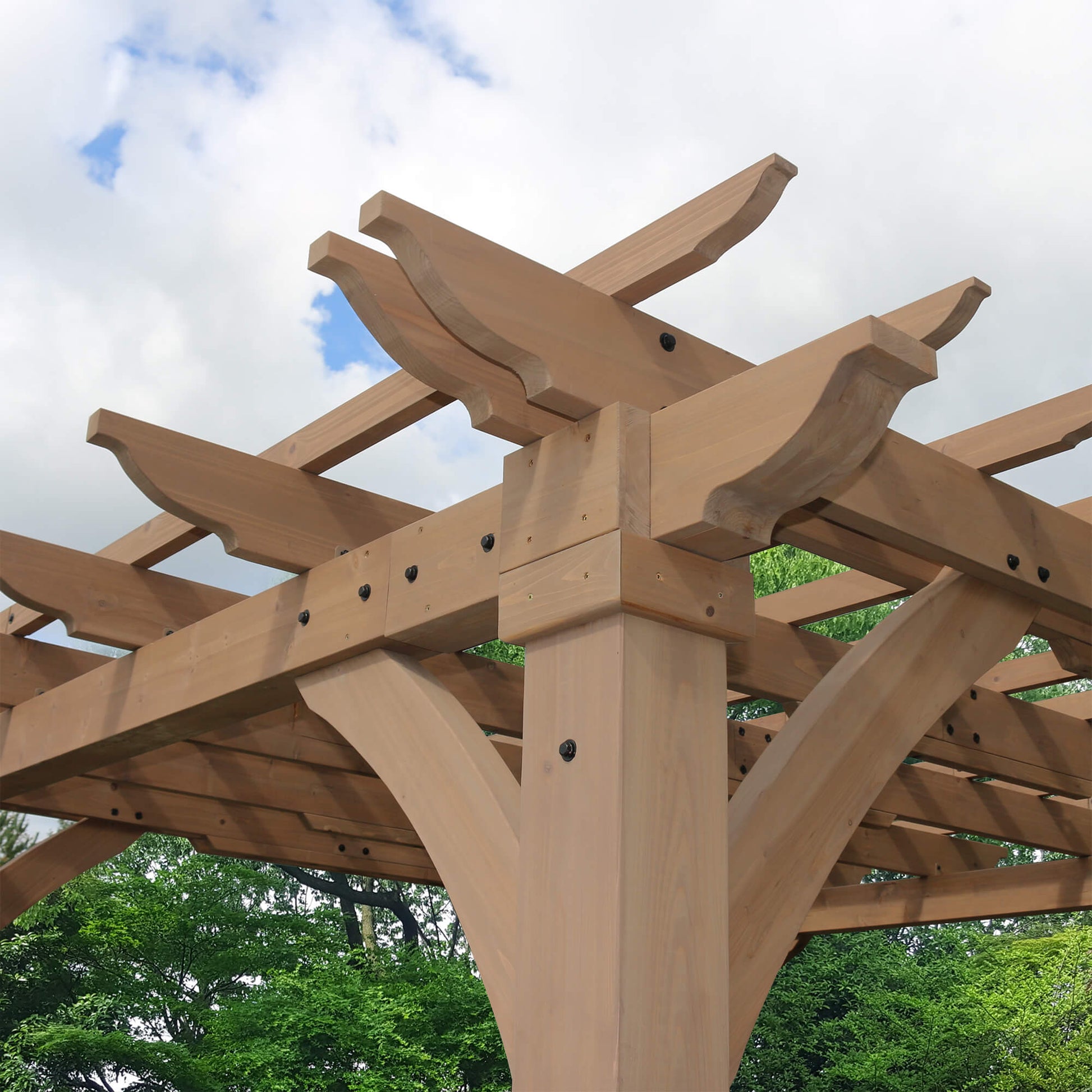 Yardistry Wooden Pergola 12ft x 12ft (3.7m x 3.7m) - SGP Garden Ltd