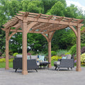 Yardistry Wooden Pergola 12ft x 12ft (3.7m x 3.7m) - SGP Garden Ltd