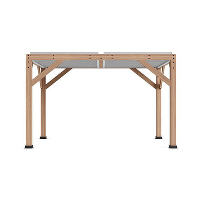 Yardistry Wooden Pergola 13ft x 11ft (4m x 3.4m) With Louvered Roof - SGP Garden Ltd